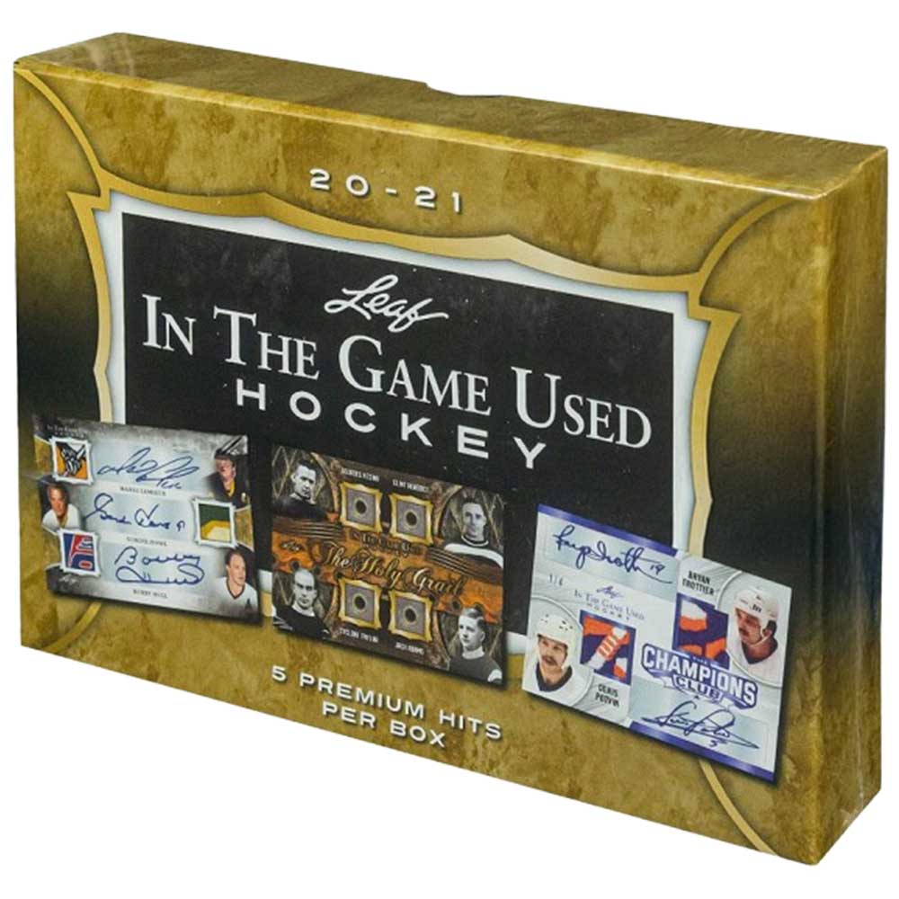 2020-21 Leaf In The Game Used Hockey Hobby Box