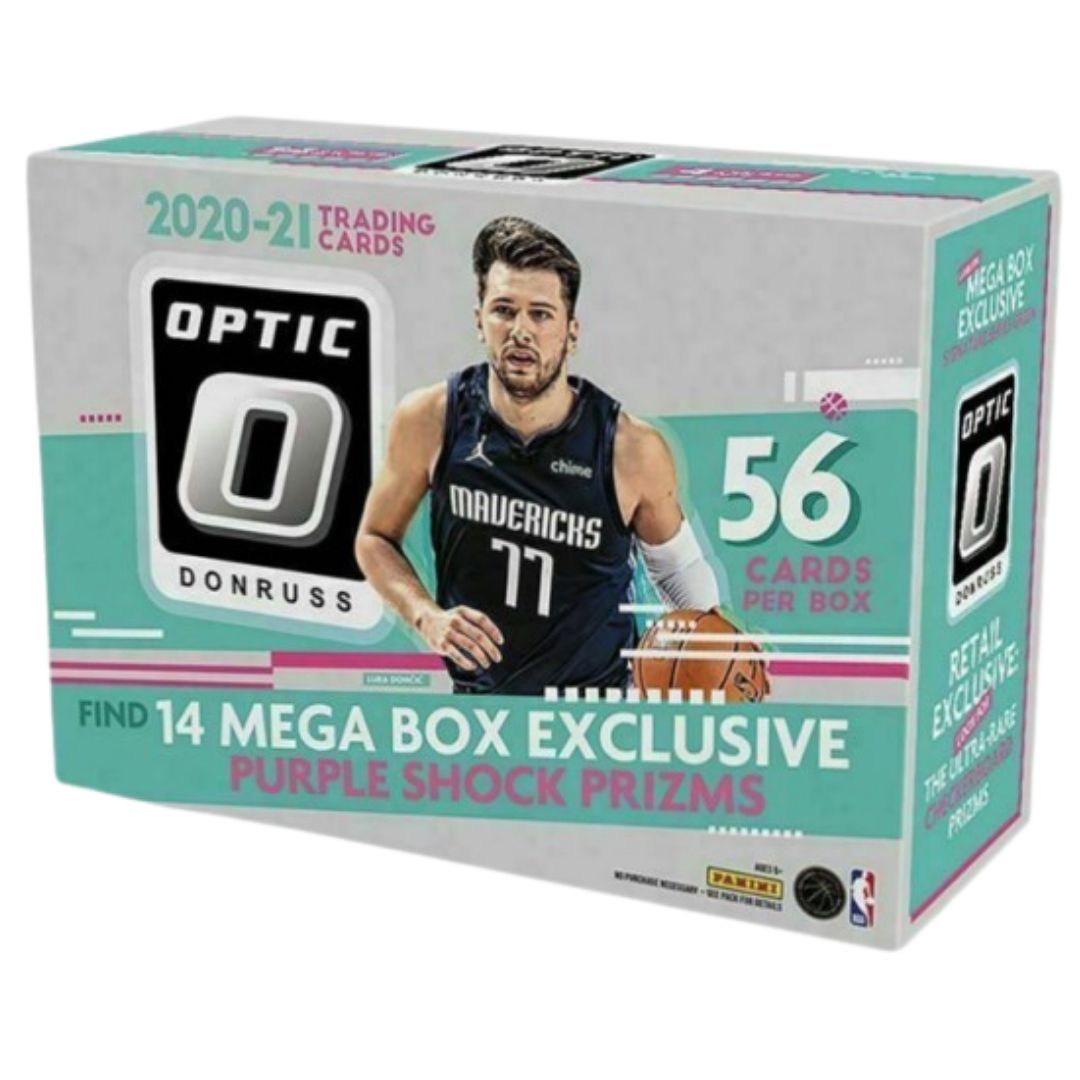 2020-21 Panini Donruss Optic Basketball Mega 56-Card Box (Purple Shock Prizms!)