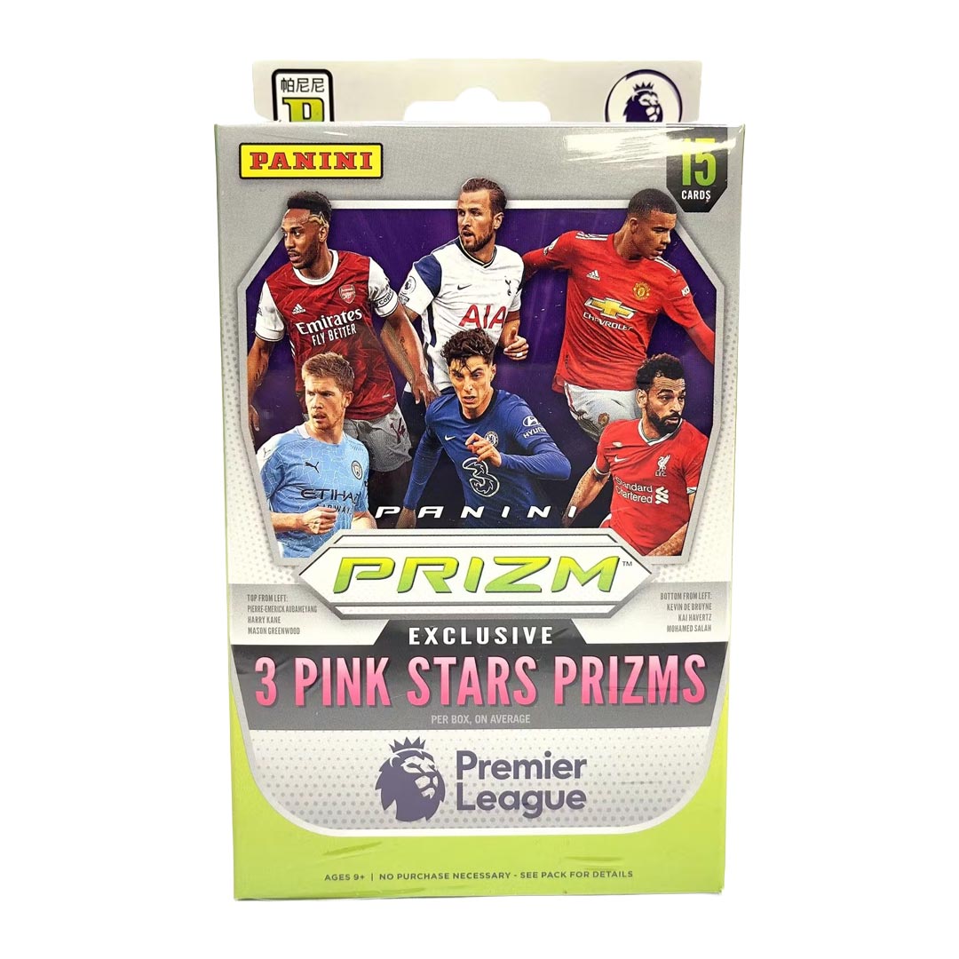 2020-21 Panini Prizm Premier League EPL Soccer Hanger Box (Pink Stars Prizms!)