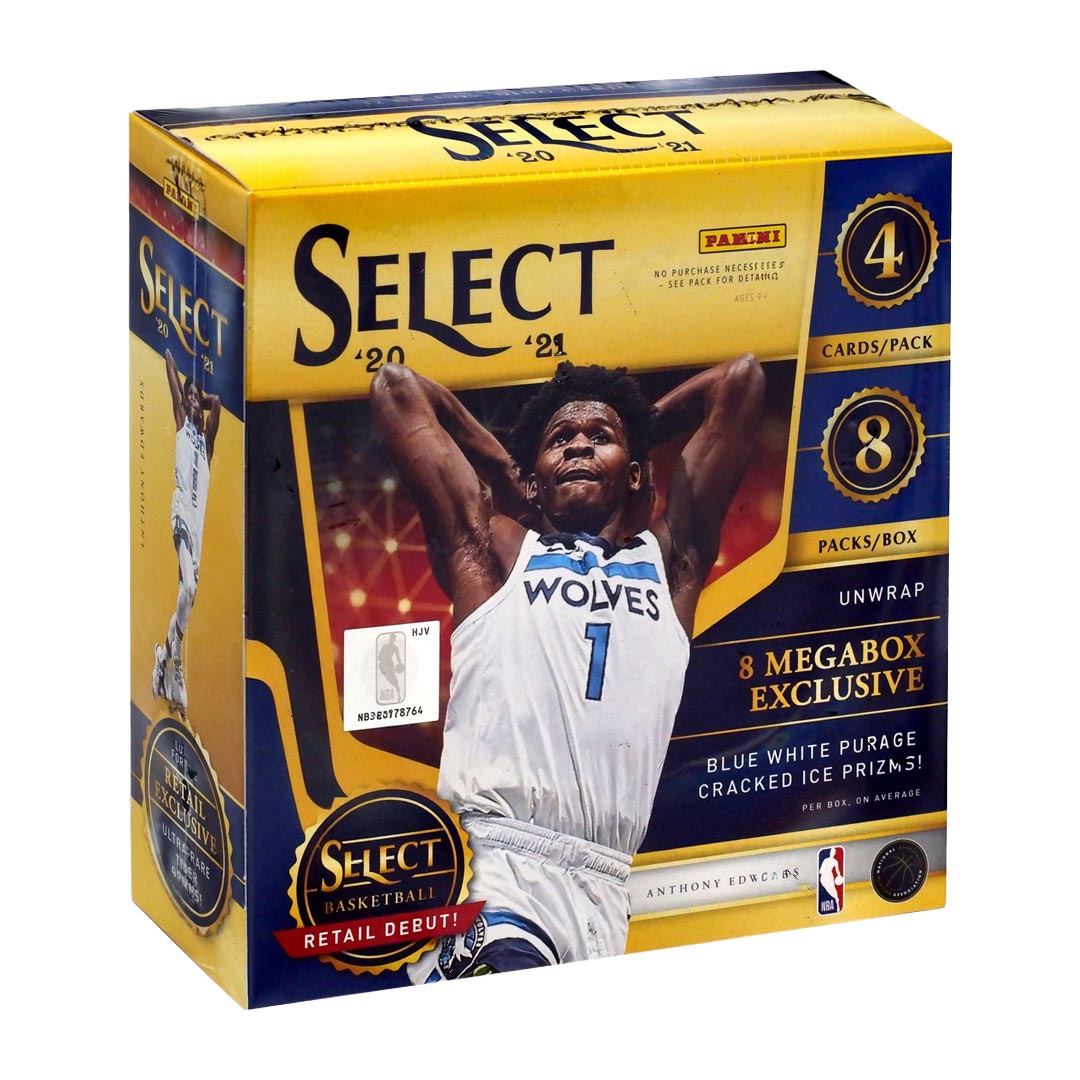 2020-21 Panini Select Basketball Blue White Purple Mega Box