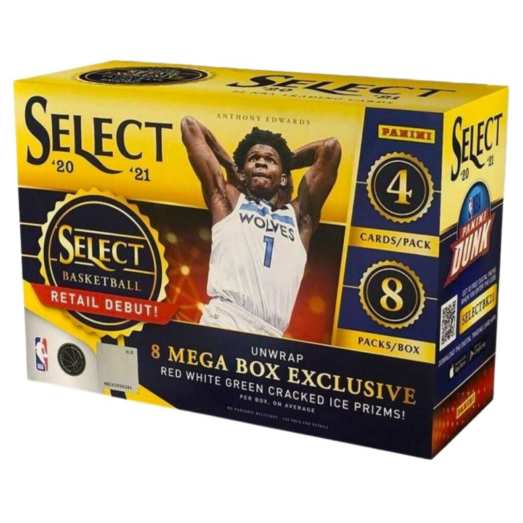 2020-21 Panini Select Basketball Red/White/Green Mega Box