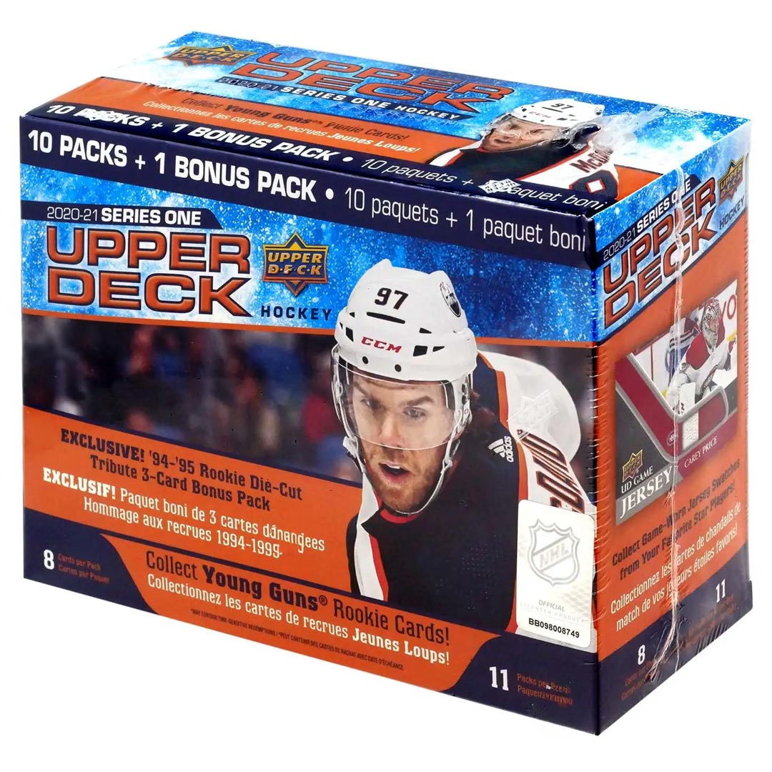 2020-21 Upper Deck Series 1 Hockey 11-Pack Mega Box (1994/95 Rookie Die-Cut Bonus Pack!)