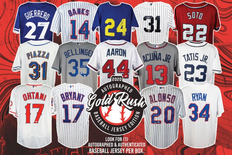 2020 Gold Rush Autographed Baseball Jersey Box
