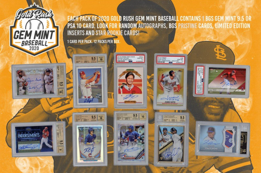 2020 Gold Rush Gem Mint Baseball Pack