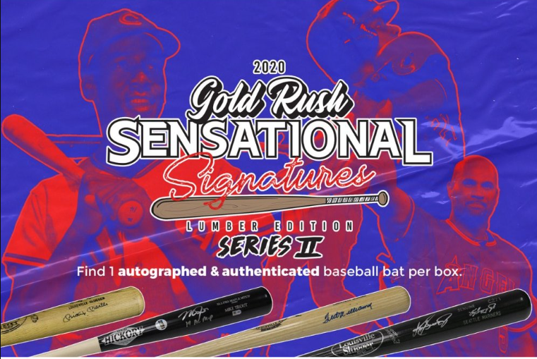 2020 Gold Rush Sensational Signatures Lumber Edition Series 2 4-Box Case