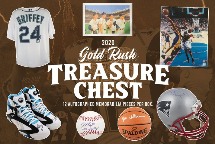 2020 Gold Rush Treasure Chest Autographed Memorabilia Case