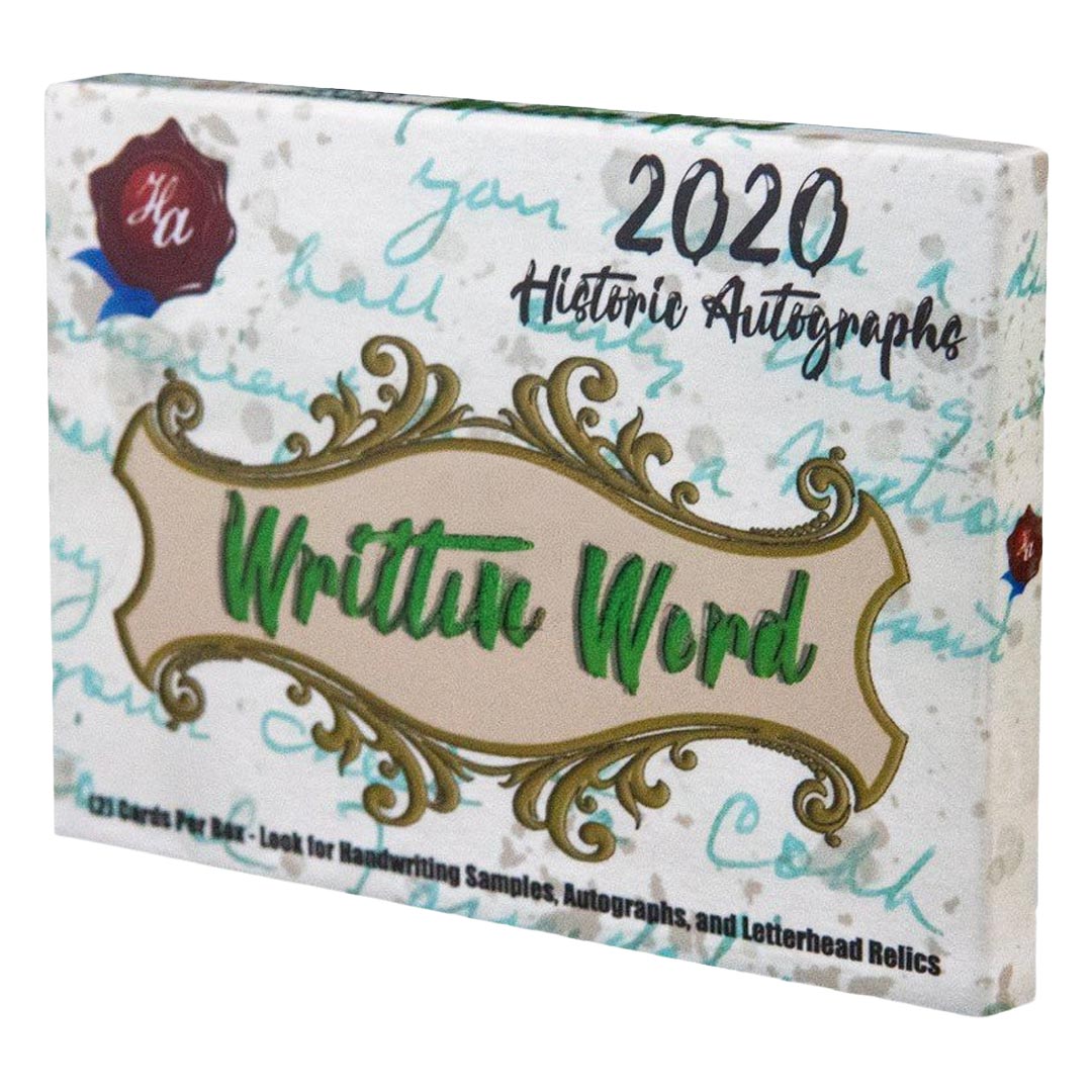 2020 Historic Autographs Written Word Baseball Box