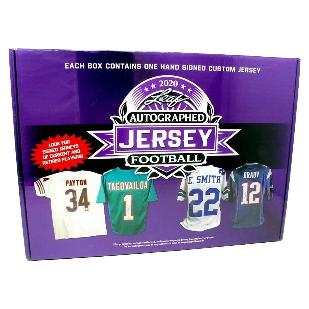 2020 Leaf Autographed Football Jersey Edition Box