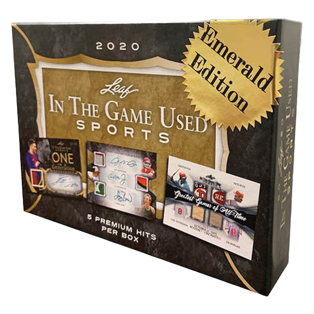 2020 Leaf In The Game (ITG) Game Used Sports Emerald Edition Box