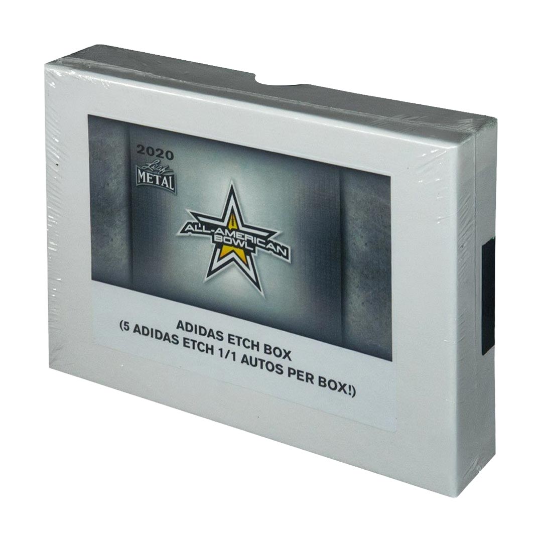 2020 Leaf Metal All-American Football Adidas Etch Box