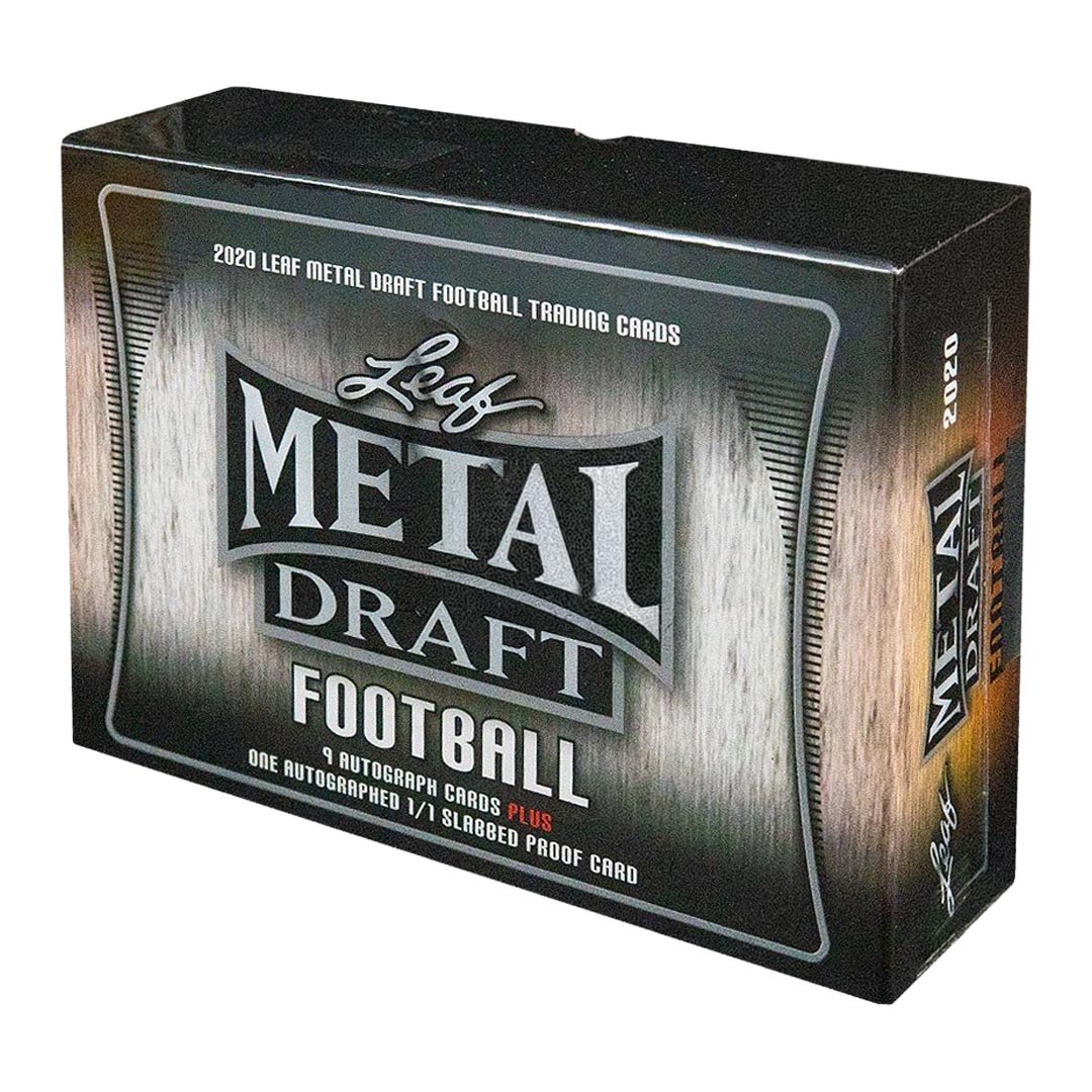 2020 Leaf Metal Draft Football Hobby Jumbo Box