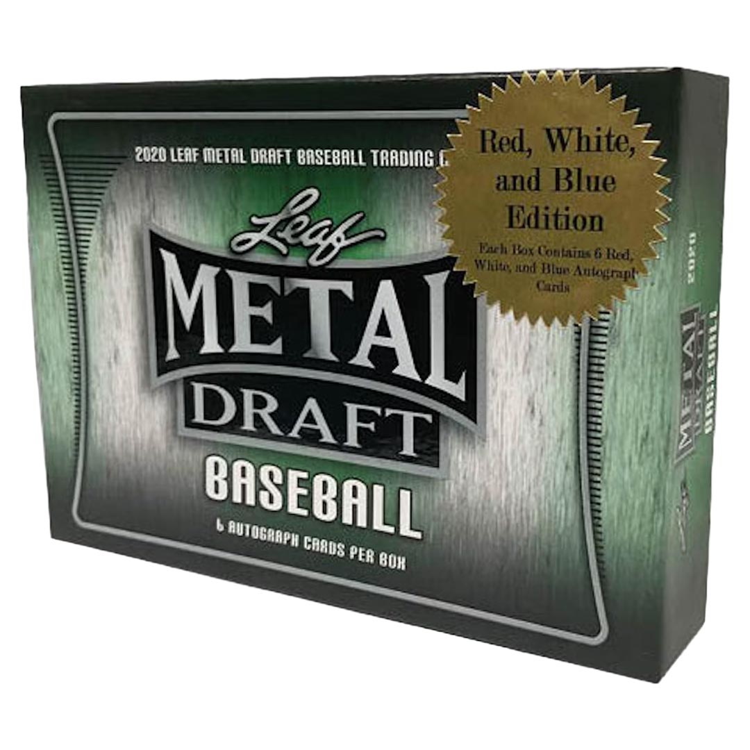 2020 Leaf Metal Draft Red, White & Blue Baseball Box