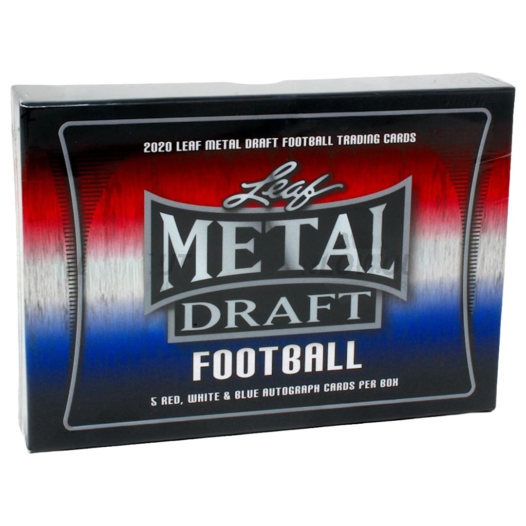 2020 Leaf Metal Draft Red, White & Blue Football Box