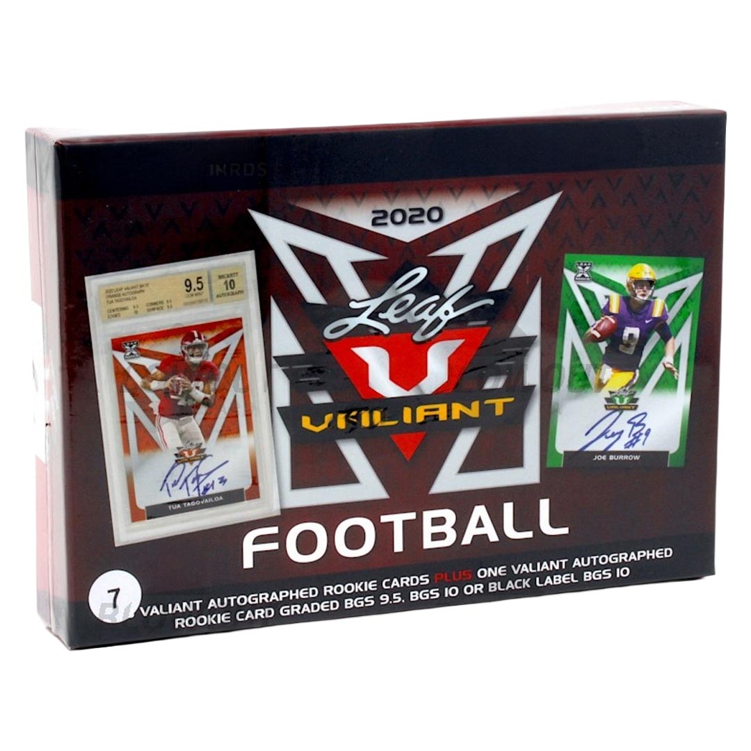 2020 Leaf Valiant Football Jumbo Box