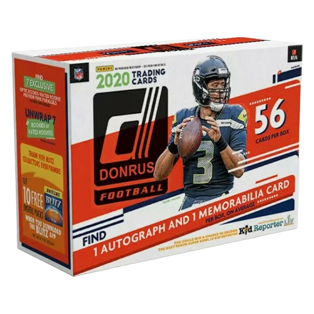 2020 Panini Donruss Football 56 Card Mega Box