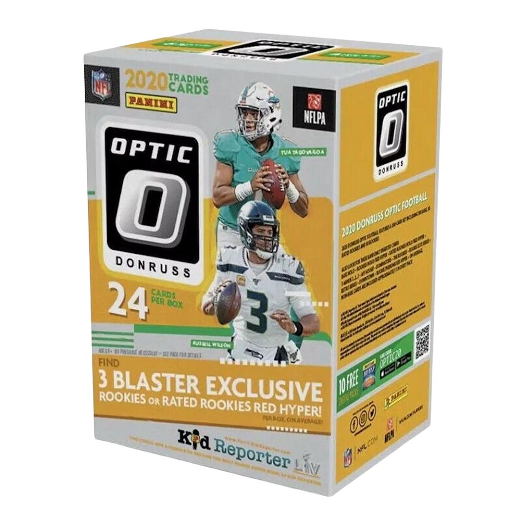 2020 Panini Donruss Optic Football 6-Pack Blaster Box (Red Hyper Parallels) (Fanatics)