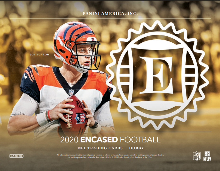 2020 Panini Encased Football 1st Off The Line FOTL Hobby 8-Box Case