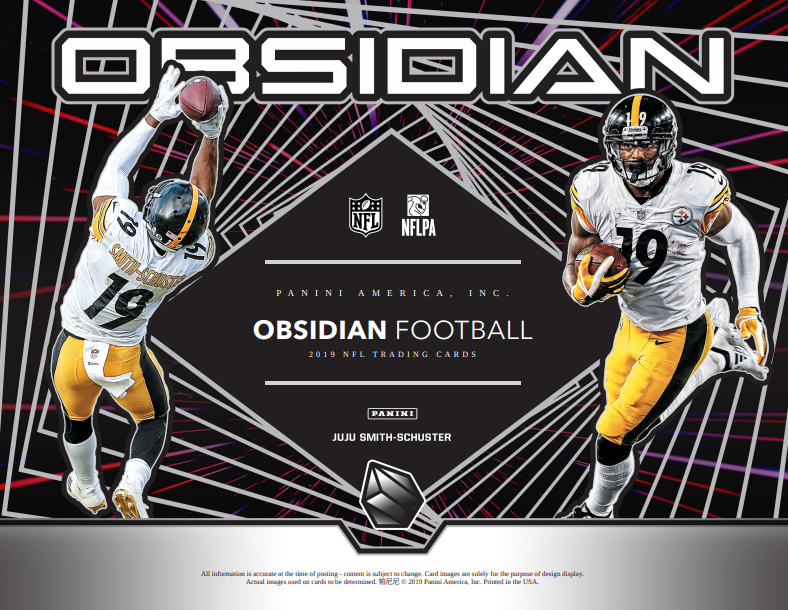 2020 Panini Obsidian Draft Picks Collegiate Football Hobby 12-Box Case