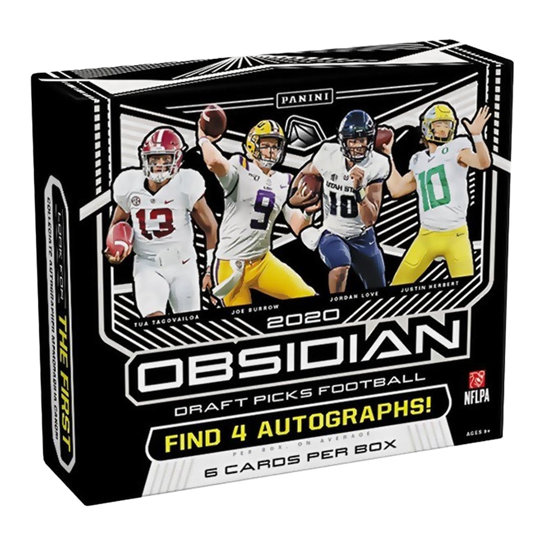 2020 Panini Obsidian Draft Picks Collegiate Football Hobby Box