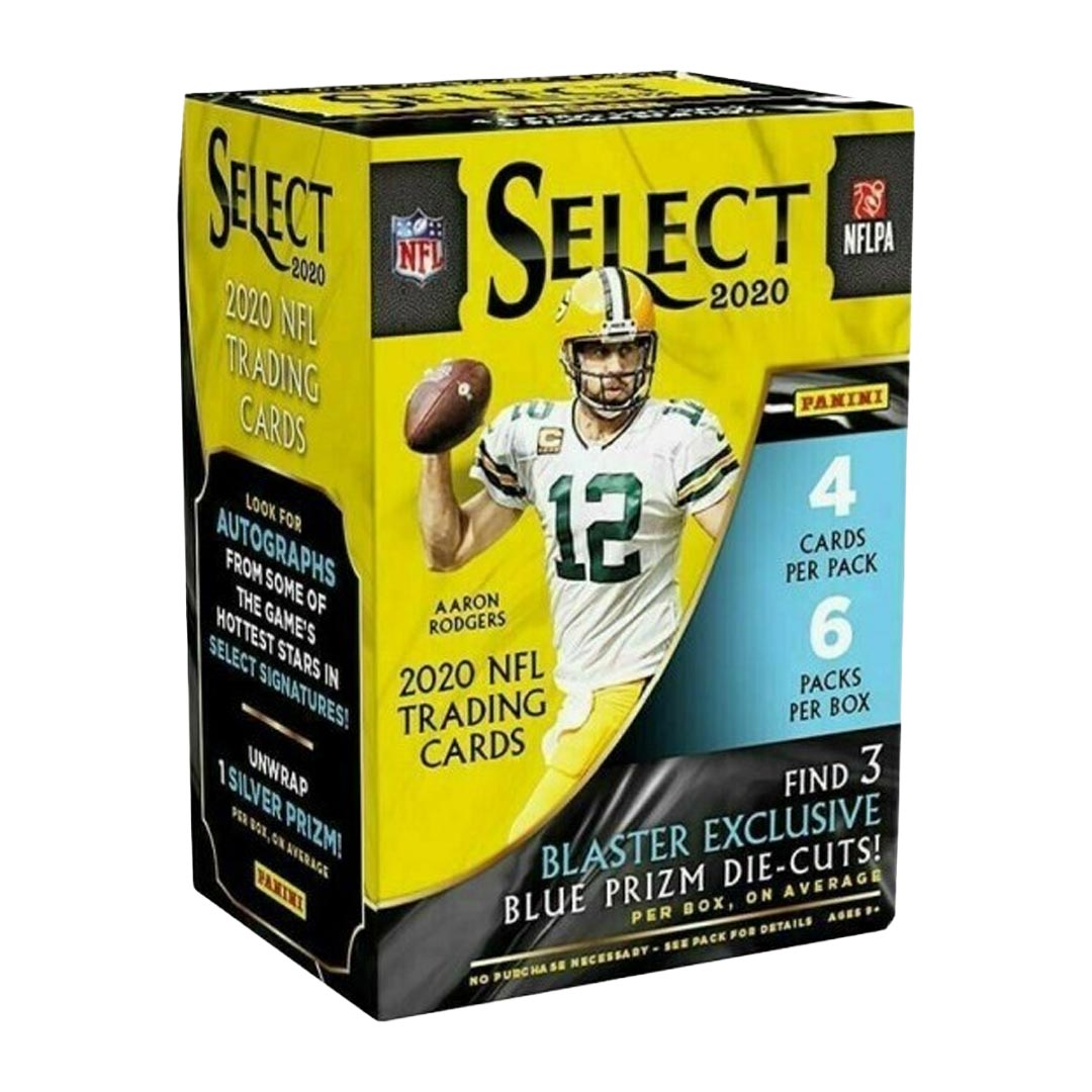 2020 Panini Select Football 6-Pack Blaster Box (Blue Prizms)