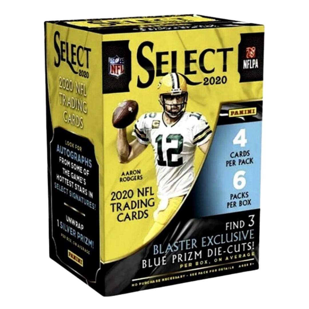 2020 Panini Select Football Blue Die-Cut Prizm Blaster Box