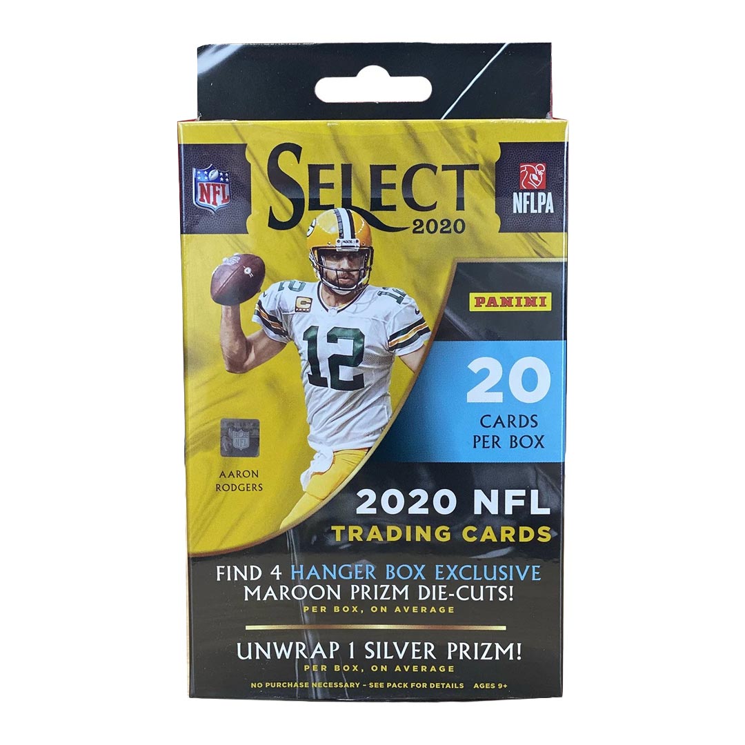 2020 Panini Select Football Maroon Die-Cut Prizm Hanger Box