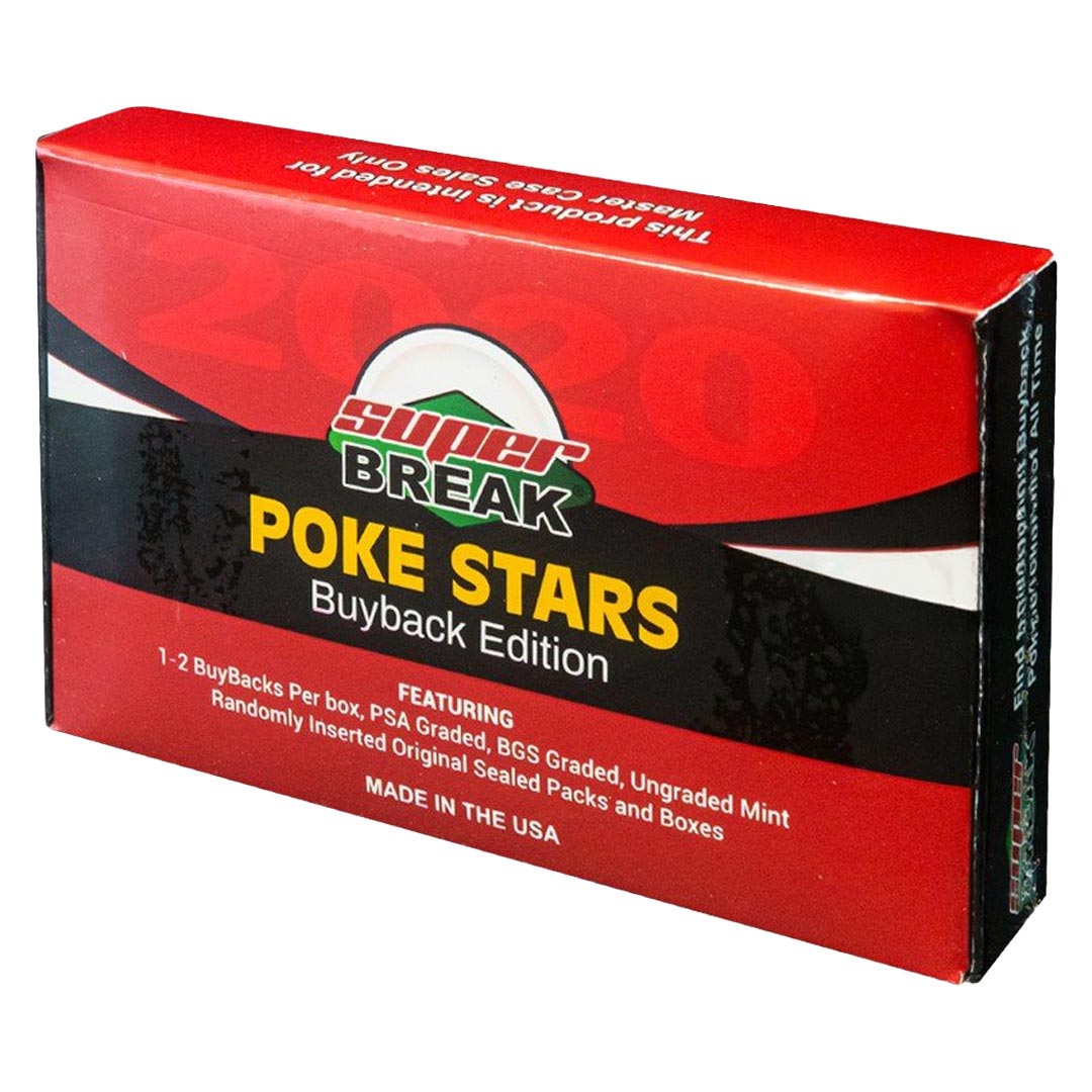 2020 Super Break Pokemon Poke Stars Buyback Edition Box