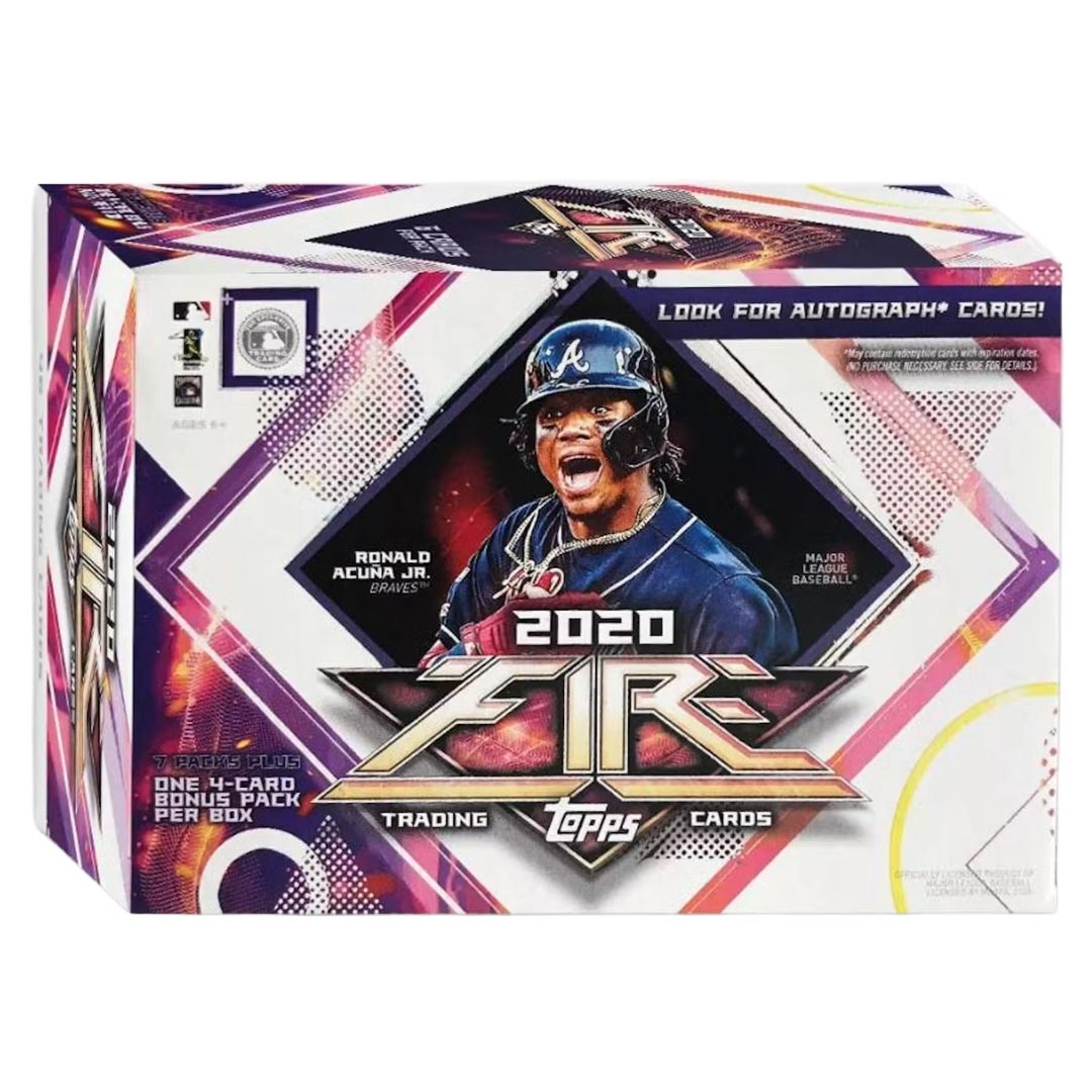 2020 Topps Fire Baseball 7-Pack Blaster Box