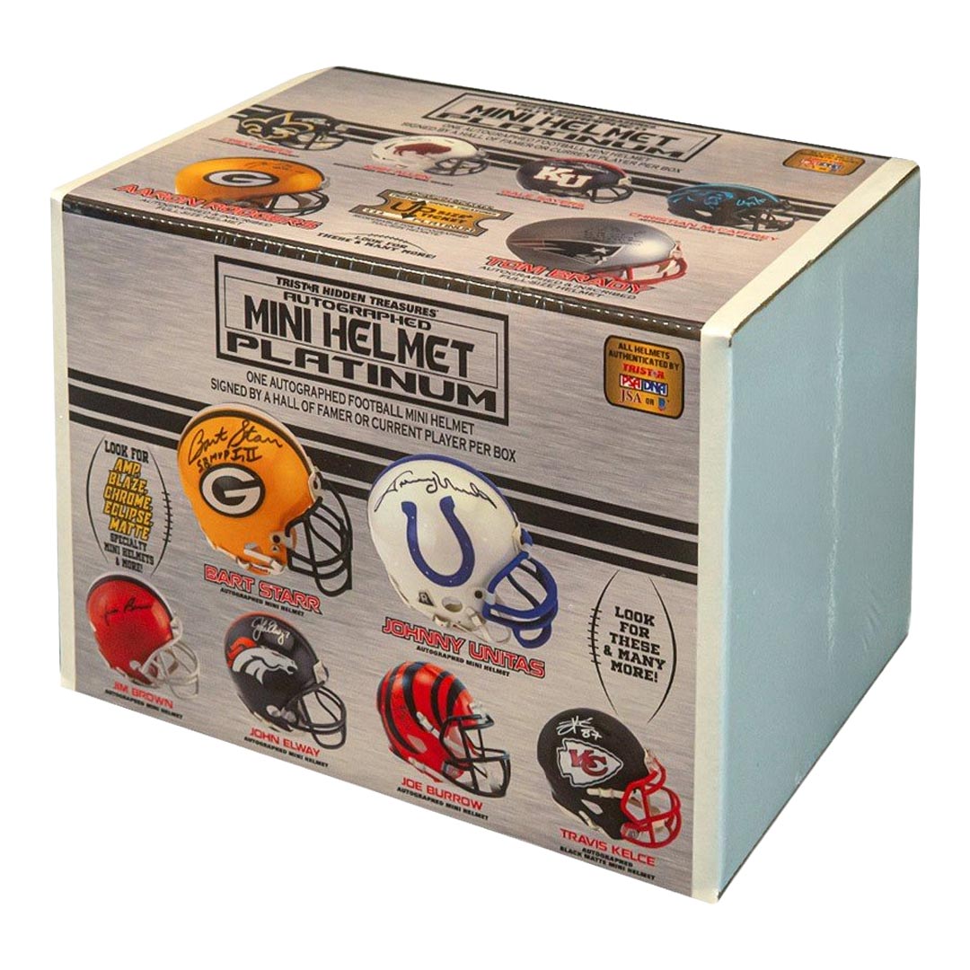 2020 Tristar H/T Football Mini Helmet Platinum Edition Series 2 Box