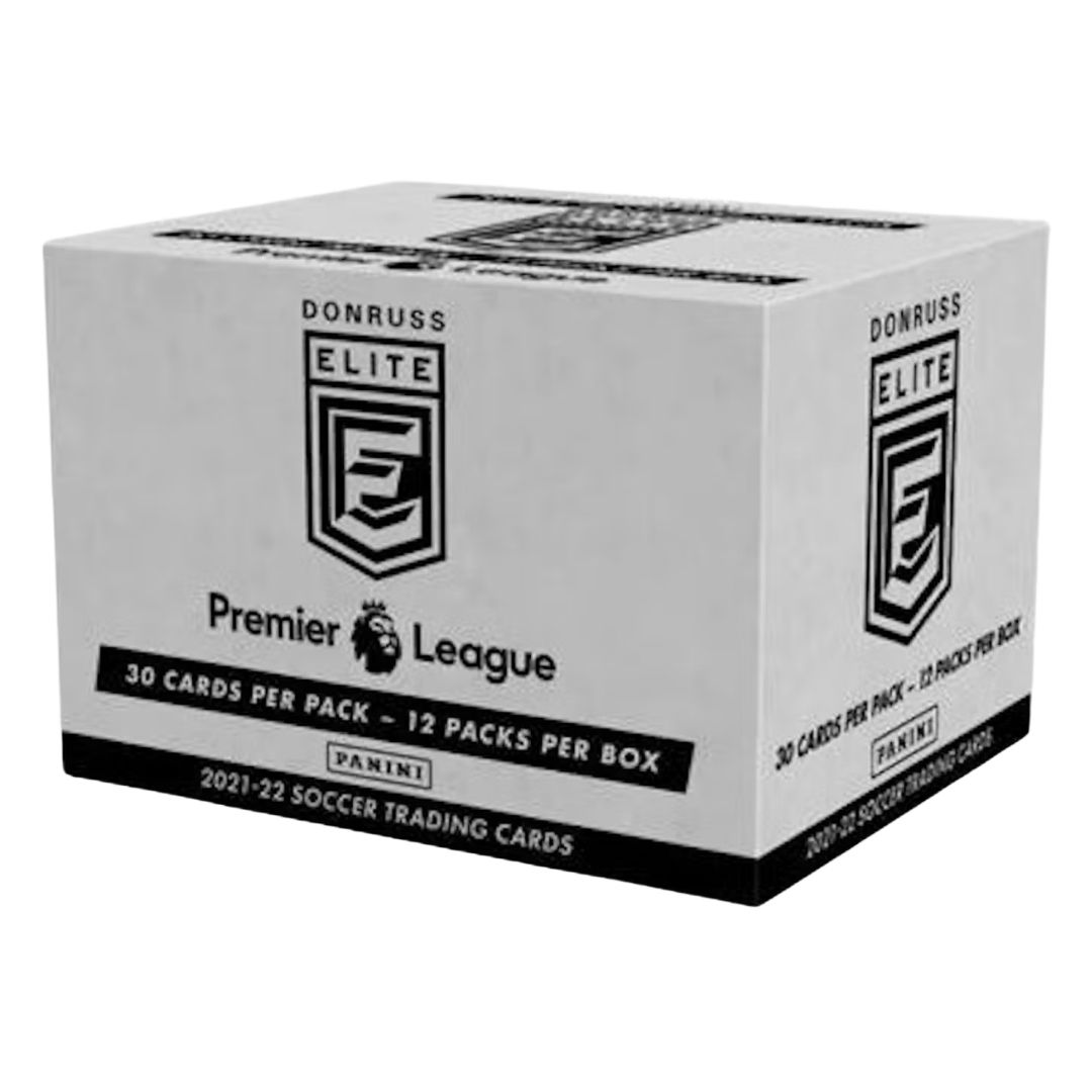 2021-22 Panini Donruss Elite Premier League EPL Soccer Jumbo Value 12-Pack Box