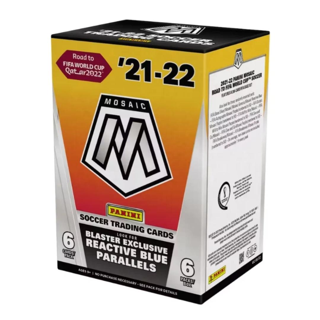 2021-22 Panini Mosaic Road to FIFA World Cup Soccer Blaster Box (Reactive Blue Parallels!) (Fanatics)