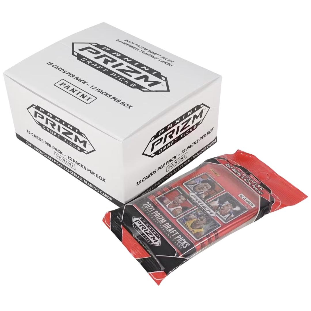 2021-22 Panini Prizm Draft Picks Basketball Cello Multi 12-Pack Box(R, W, and B Prizms!)
