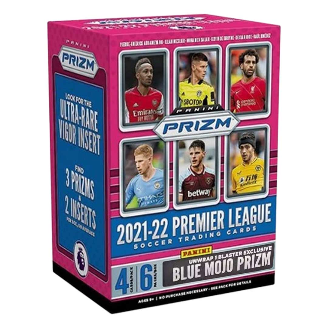 2021-22 Panini Prizm Premier League EPL Soccer 6-Pack Blaster Box (Blue Prizms!) (Fanatics)