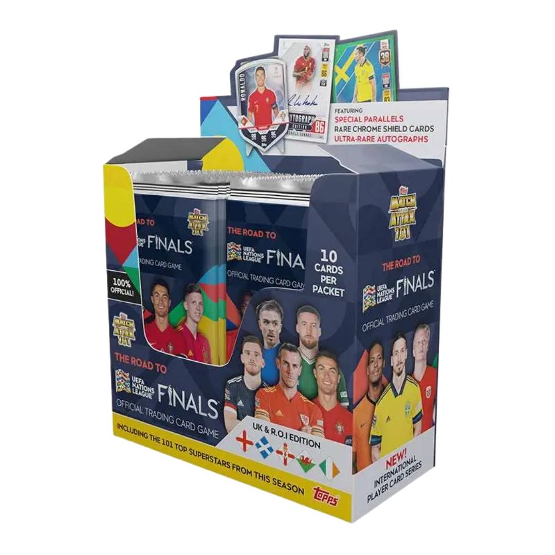 2021-22 Topps Match Attack The Road To UEFA Nationals League Finals Retail Box
