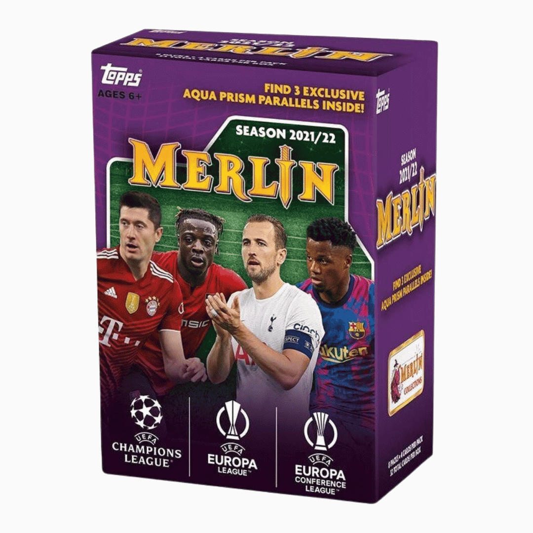 2021-22 Topps UEFA Champions League Merlin Chrome Soccer Blaster Box