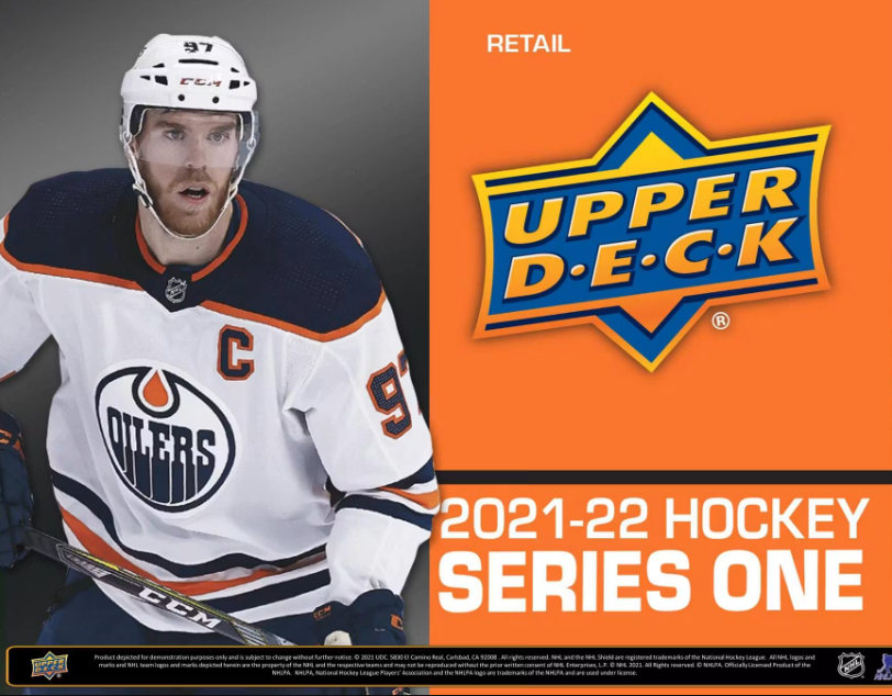 2021-22 Upper Deck Series 1 Hockey Blaster Box (Oversized Young Guns!)