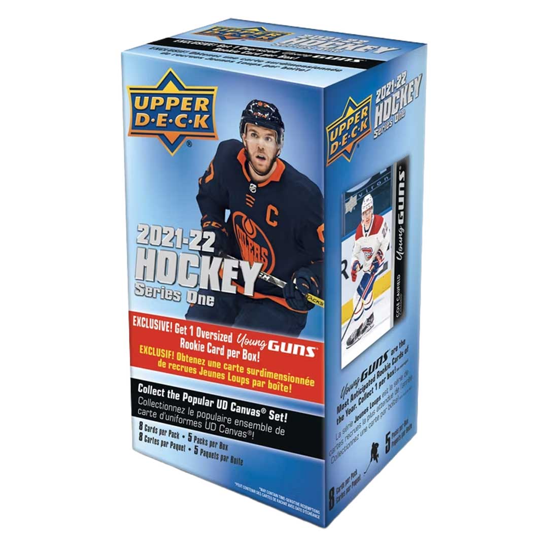 2021-22 Upper Deck Series 1 Hockey Blaster Box (Oversized Young Guns!)