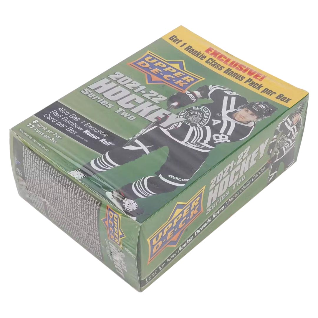 2021-22 Upper Deck Series 2 Hockey 11-Pack Mega Box (Rookie Class Bonus Pack!)