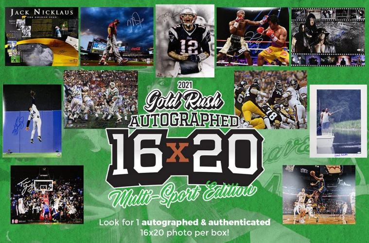 2021 Gold Rush Autographed 16x20 Multi-Sport Edition Box