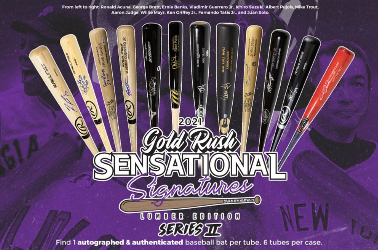 2021 Gold Rush Sensational Signatures Lumber Edition Series 2 6-Box Case