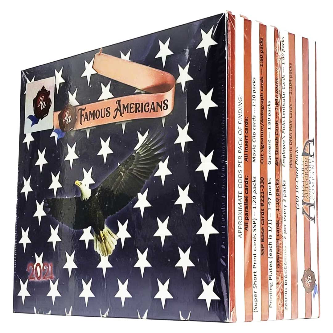 2021 Historic Autographs Famous Americans Hobby Box