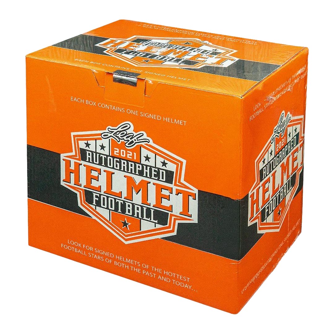2021 Leaf Autographed Full Sized Helmet Football Box