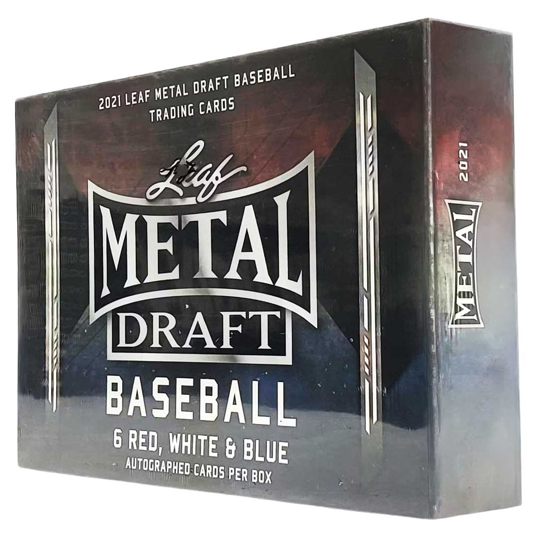 2021 Leaf Metal Draft Baseball Red, White and Blue Box