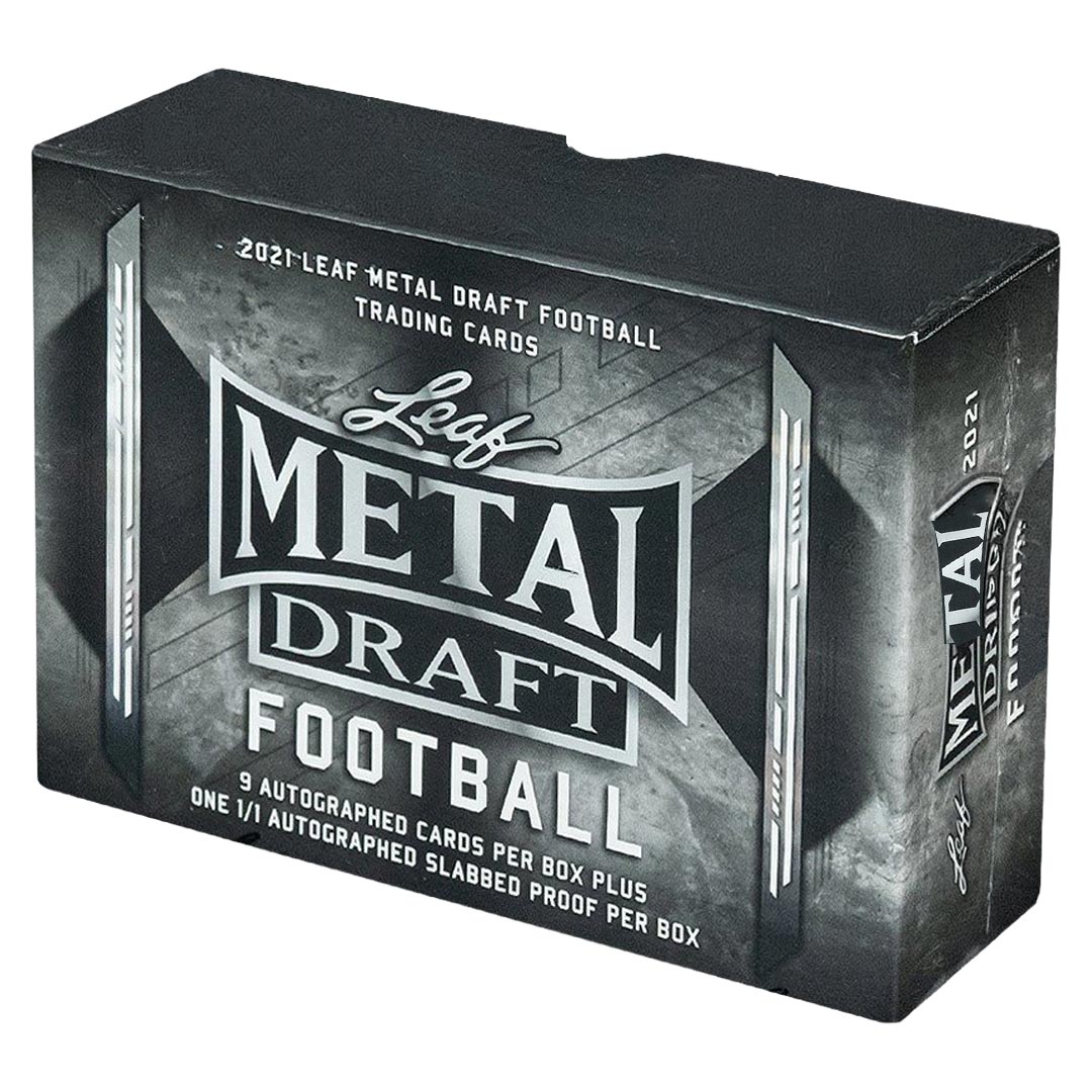 2021 Leaf Metal Draft Football Hobby Jumbo Box