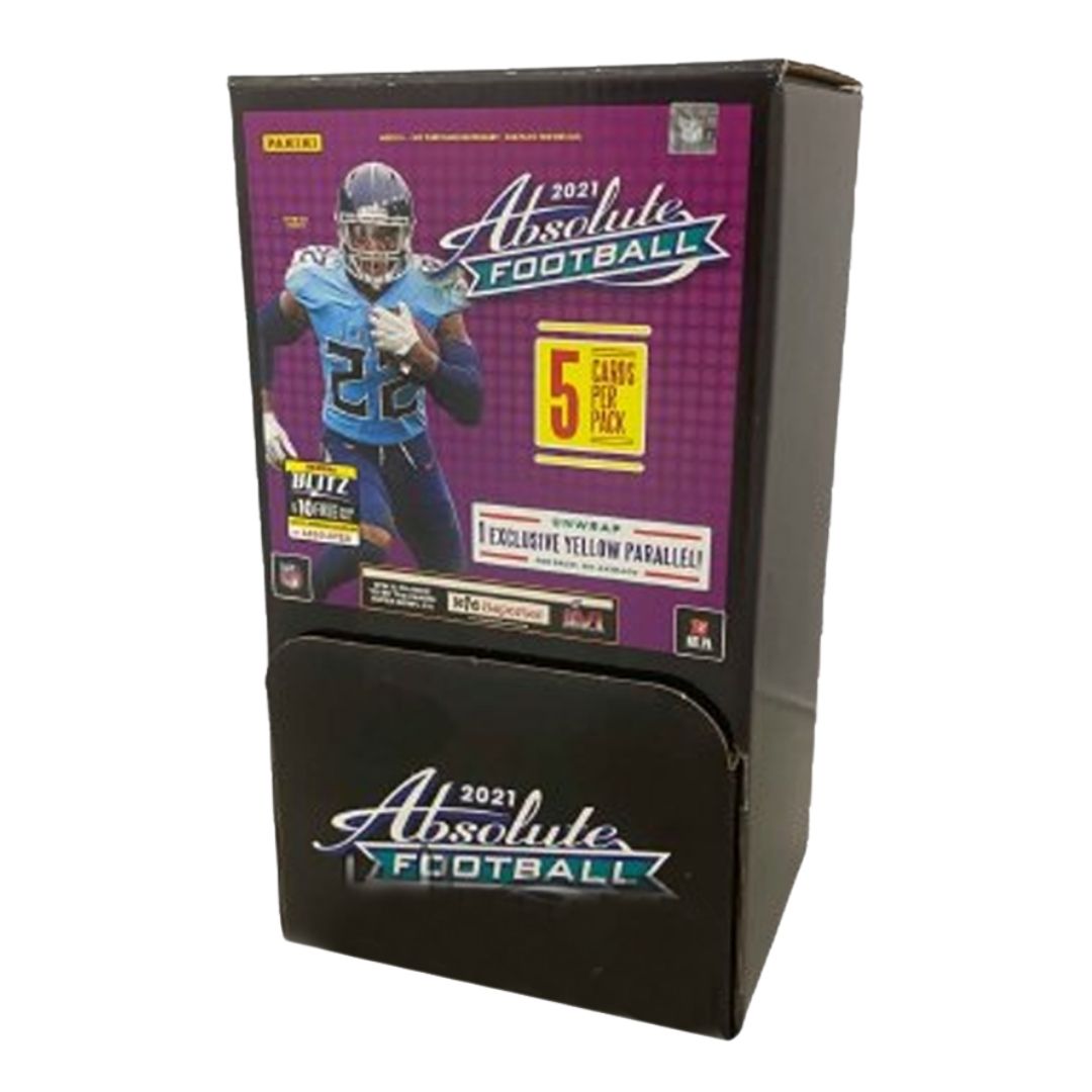 2021 Panini Absolute Football 48-Pack Gravity Feed Box (Yellow Parallels)