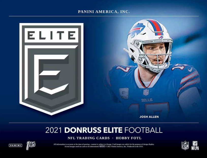 2021 Panini Donruss Elite Football Hobby 12-Box Case - 1st Off The Line (FOTL)