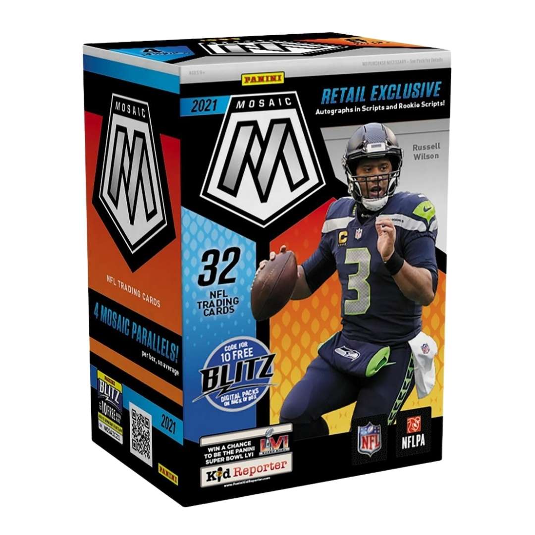 2021 Panini Mosaic Football 8-Pack Blaster Box (Scripts & Rookie Scripts)