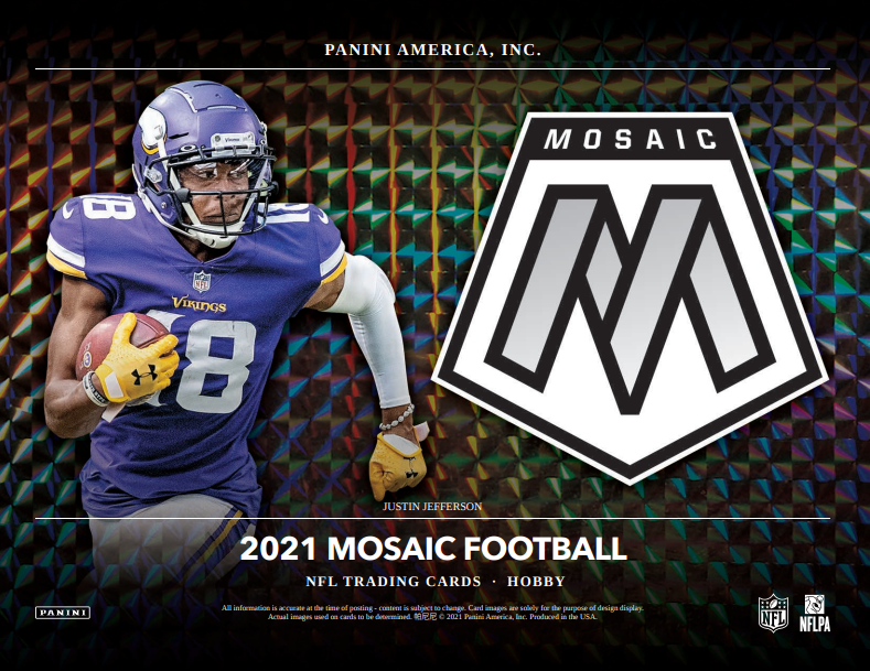 2021 Panini Mosaic Football Hobby 12-Box Case - 1st Off The Line (FOTL)