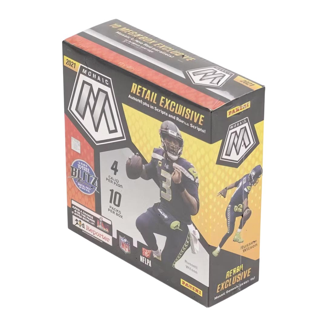 2021 Panini Mosaic Football Mega Box-Fanatics (Camo Red Parallels)