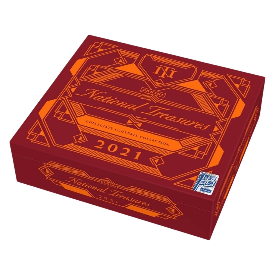 2021 Panini National Treasures Collegiate Football Hobby Box - 1st Off The Line (FOTL)